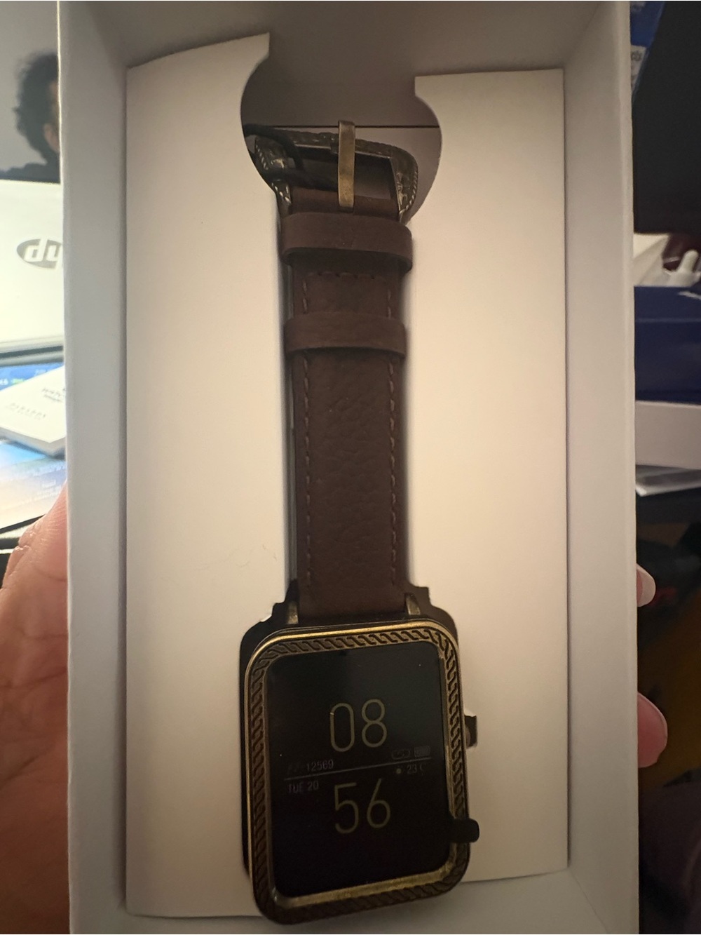 Wrangler Smartwatch WRZ12 Series Box in Navy and Cream